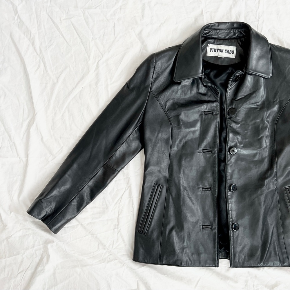 Viktor Sabo genuine leather jacket